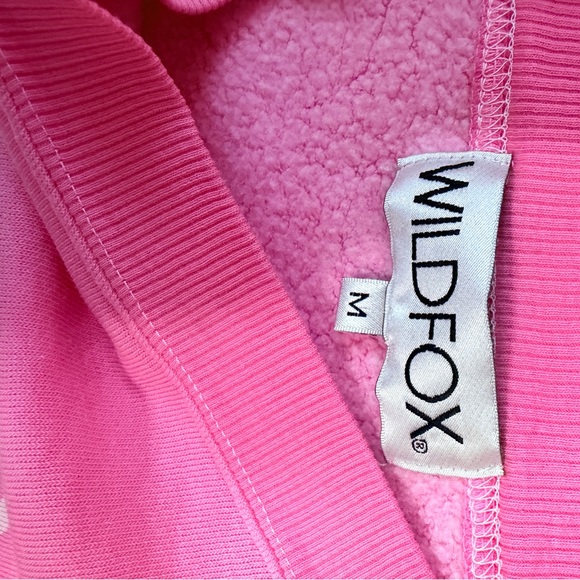 Wildfox Pink Sweatshirt Medium - Picture 5 of 6